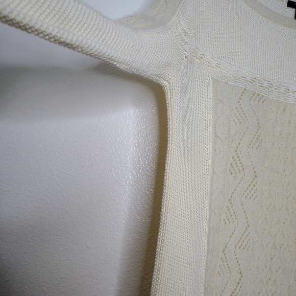 Maison Scotch Cream  Lamb wool/ Angora Blend Knit Jumper Sweater Sz 1 / Small - Picture 10 of 16